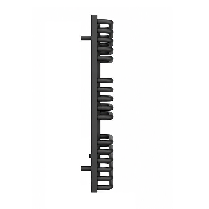 Monza 500 x 736 Anthracite Designer D-Shaped Heated Towel Rail