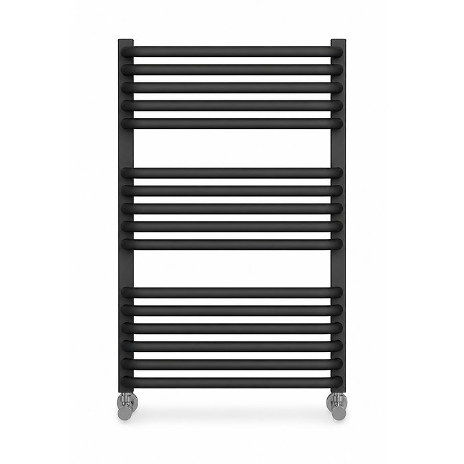 Monza 500 x 736 Anthracite Designer D-Shaped Heated Towel Rail