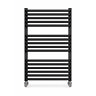 Monza 500 x 736 Anthracite Designer D-Shaped Heated Towel Rail