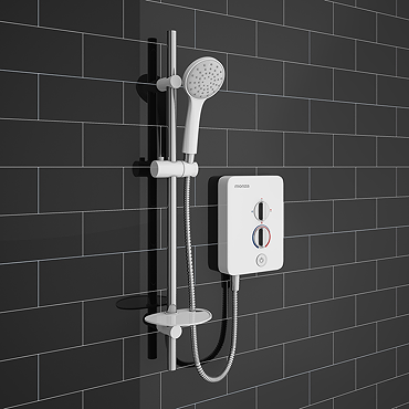 Monza 8.5kw Electric Shower - White/Chrome