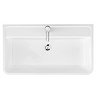 Monza 800 Wall Mounted Vanity Unit Inc. Basin + Side Cabinet - White Gloss  Profile Large Image