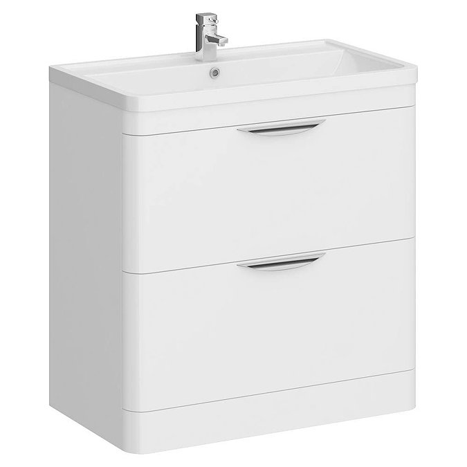 Monza Floor Standing Vanity Unit with Basin W800 x D445mm Large Image