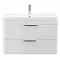 Monza Wall Hung 2 Drawer Vanity Unit with Basin W800 x D445mm  Feature Large Image