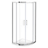 Monza 800 x 800mm Quadrant Shower Enclosure + Pearlstone Tray  Feature Large Image