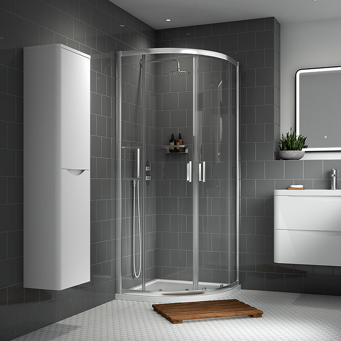 Monza 800 x 800mm Quadrant Shower Enclosure without Tray