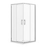 Monza 800 x 800mm Square Corner Entry Shower Enclosure + Pearlstone Tray  Profile Large Image