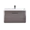 Monza 800mm Wall Hung 1 Drawer Vanity Unit (Stone Grey Woodgrain - Depth 450mm) Profile Large Image