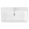 Monza 800mm Wall Hung 2 Drawer Vanity Unit (Stone Grey Woodgrain - Depth 450mm) Feature Large Image