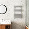 Monza 826 x 500 Polished Stainless Steel Venetian Style Towel Rail Profile Large Image