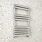 Monza 826 x 500 Polished Stainless Steel Venetian Style Towel Rail Large Image