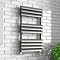 Monza 850 x 500mm Venetian Style Anthracite Designer Towel Rail Large Image