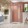 Monza 900 x 1200mm Offset Quadrant Shower Enclosure without Tray