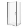 Monza 900 x 900mm Pivot Door Shower Enclosure - Tray Not Included