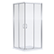 Monza 900 x 900mm Square Corner Entry Shower Enclosure + Pearlstone Tray