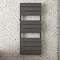 Monza Anthracite Aluminium Heated Towel Rail 1200 x 500mm  Feature Large Image