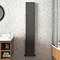 Monza Anthracite Flat Panel Aluminium Radiator 1800 x 300mm  Profile Large Image