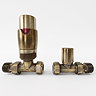 Monza Antique Brass Straight Thermostatic Radiator Valves - Energy Saving_Studio2