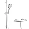 Monza Bar Shower Package with Valve + Slider Rail Kit Large Image