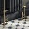 Chatsworth Savoy Traditional Heated Towel Rail Radiator (Brushed Brass & Anthracite Grey)