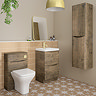 Monza Chestnut 500mm Wide Floor Standing Vanity Unit