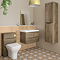 Monza Chestnut 750mm Wide Wall Mounted Vanity Unit