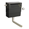 Monza Chestnut Vanity Unit, Tall Storage Unit, and Toilet Package
