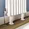 Monza Chrome Angled Thermostatic Radiator Valves with Sleeving Kit - Energy Saving