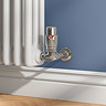 Monza Chrome Corner Thermostatic Radiator Valves - Energy Saving