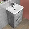 Monza Concrete Effect 500mm Wide Floor Standing Vanity Unit