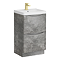 Monza Concrete Effect 500mm Wide Floor Standing Vanity Unit