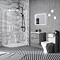 Monza Concrete Effect 500mm Wide WC Unit (Depth 200mm) Profile Large Image