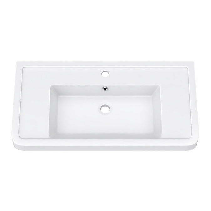 Monza Concrete Effect 900mm Wide Wall Mounted Vanity Unit