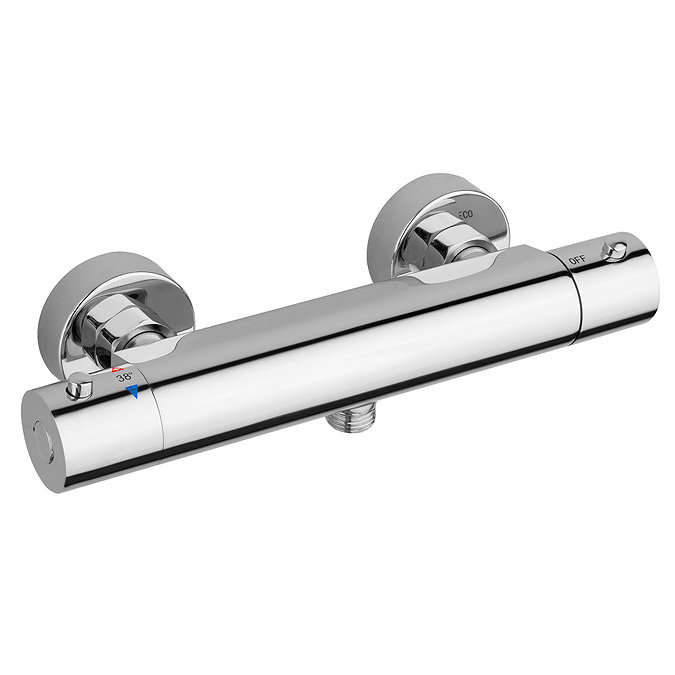 Monza Cool Touch Thermostatic Bar Valve with Adjustable Slider Rail Kit  Standard Large Image