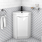 Monza Corner Floor Standing Vanity Unit
