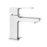 Monza Curved Modern Basin Mixer Tap + Waste  In Bathroom Large Image