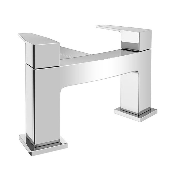 Monza Curved Modern Bath Tap  Profile Large Image