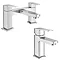 Monza Curved Modern Tap Package (Mono Basin Mixer + Bath Filler) Large Image