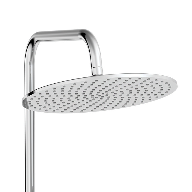 Monza Deluxe Cool Touch Round Thermostatic Shower (300mm Head - Chrome)