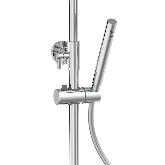 Monza Deluxe Cool Touch Round Thermostatic Shower (300mm Head - Chrome)