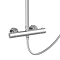 Monza Deluxe Cool Touch Round Thermostatic Shower (300mm Head - Chrome)