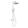 Monza Deluxe Cool Touch Round Thermostatic Shower (300mm Head - Chrome)