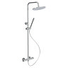Monza Deluxe Cool Touch Round Thermostatic Shower (250mm Head - Chrome)