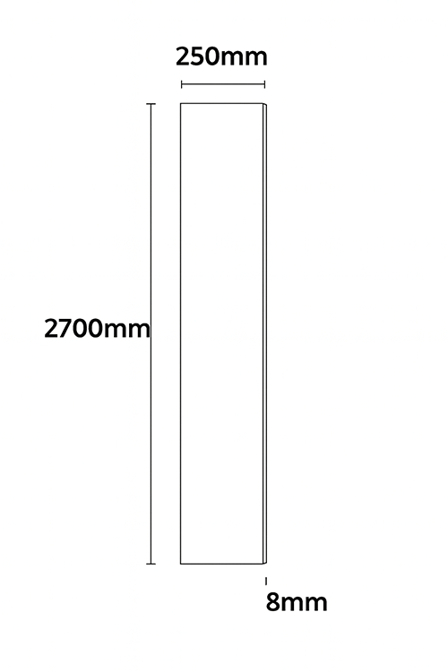 Monza Gloss Grey Marble PVC Ceiling Panel - 2700 x 250mm (4 Pack)