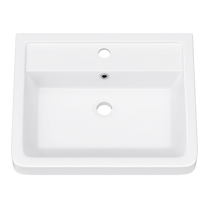 Monza Gloss White 500mm Wide Wall Mounted Vanity Unit