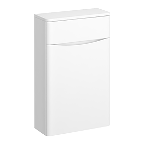 Monza Gloss White 500mm Wide WC Unit (Depth 200mm)