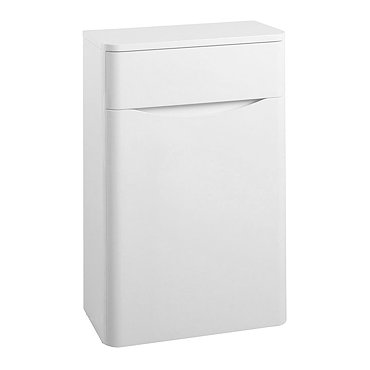 Monza Gloss White 500mm Wide WC Unit (Depth 200mm)  Profile Large Image