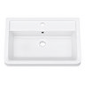 Monza Gloss White 600mm Wide Floor Standing Vanity Unit