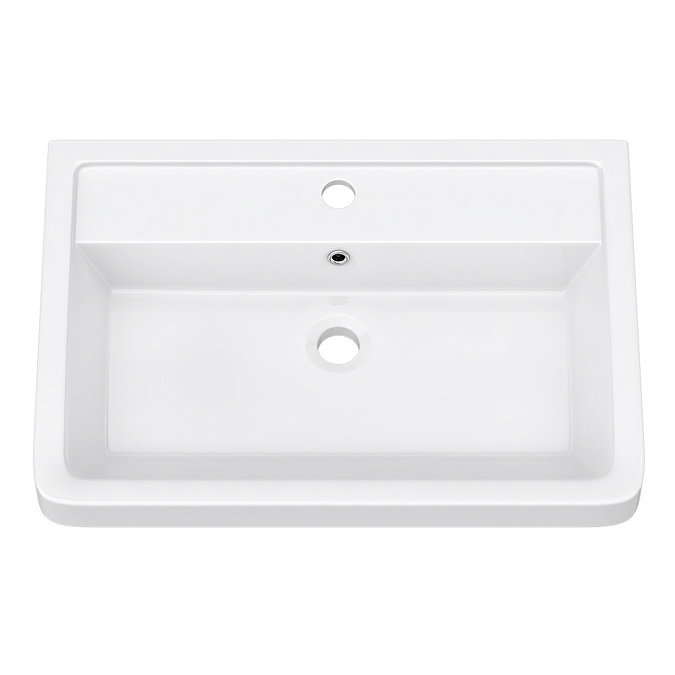 Monza Gloss White 600mm Wide Wall Mounted Vanity Unit