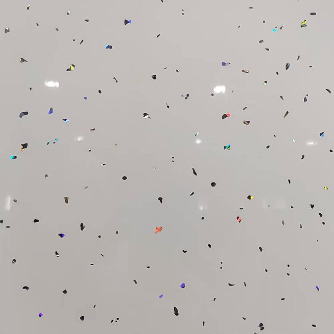 Monza Gloss White Sparkle PVC Shower Wall Panel 2400 x 1000mm