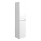 Monza Gloss White Vanity Unit, Tall Storage Unit, and Toilet Package